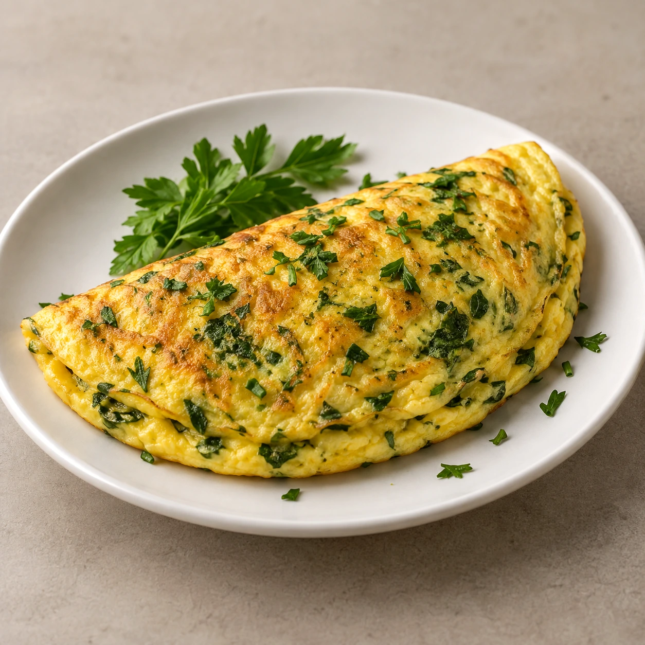 Omelete com ervas