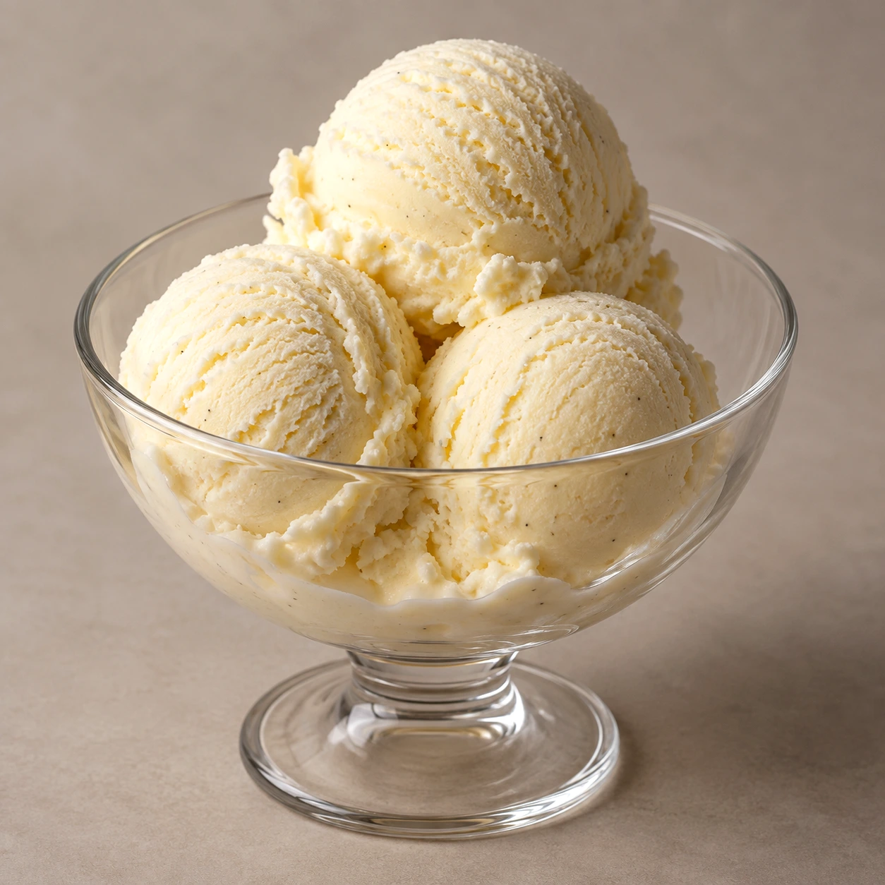 Gelado de baunilha