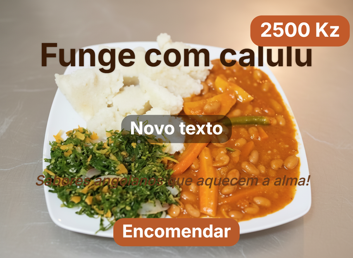 Feijoada com Funge e Verduras